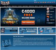 Titan Casino home page